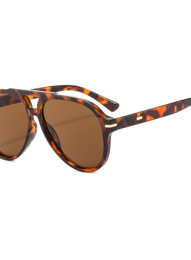 英国chrry koop新款飞行员太阳镜欧美复古双桥梁蛤蟆镜时尚百搭