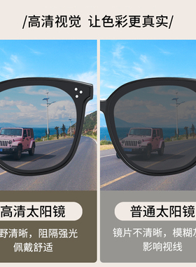 太阳眼镜男夏防晒高级感2024新款防紫外线开车专用偏光墨镜女款