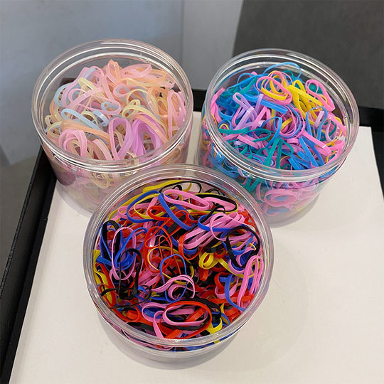 Disposable rubber band widening and thickening simple black hair rope