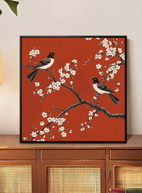 中国风花鸟diy数字油画装饰画