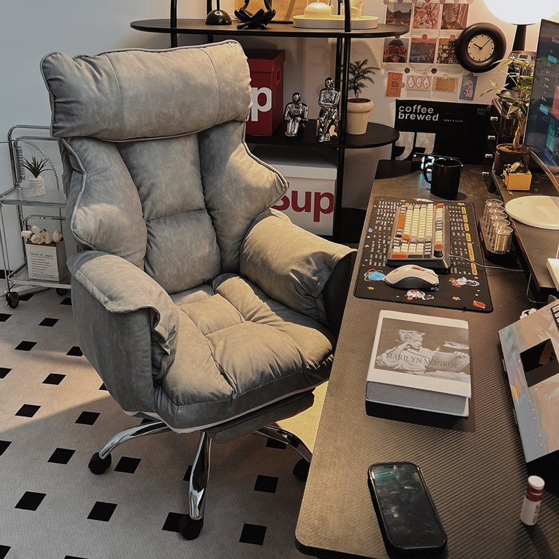 德国电脑椅家用男生游戏电竞椅座椅懒人电脑沙发椅卧室可躺靠背椅 - 图1