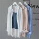 ເສື້ອເຊີດປ້ອງກັນແສງແດດ Drapey chiffon non-wrinkle ຂອງແມ່ຍິງ 2026 summer outerwear breathable ບາດເຈັບແລະນອກນຸ່ງເສື້ອປ້ອງກັນແສງແດດບາງ.