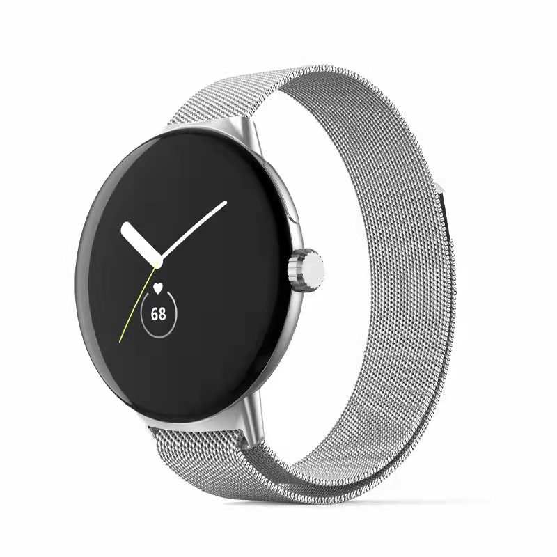 适用谷歌pixel watch 2 米兰表带谷歌不锈钢米兰尼斯回环磁吸金属pixel watch米lan兰尼ni斯腕带 - 图1