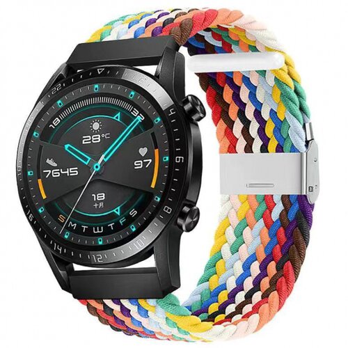 适用华米霸王龙Amazfit T-Rex 2 TRex /T Rex pro 表带尼龙编织trex3代卡扣可调节透气排汗ultra腕带 - 图0