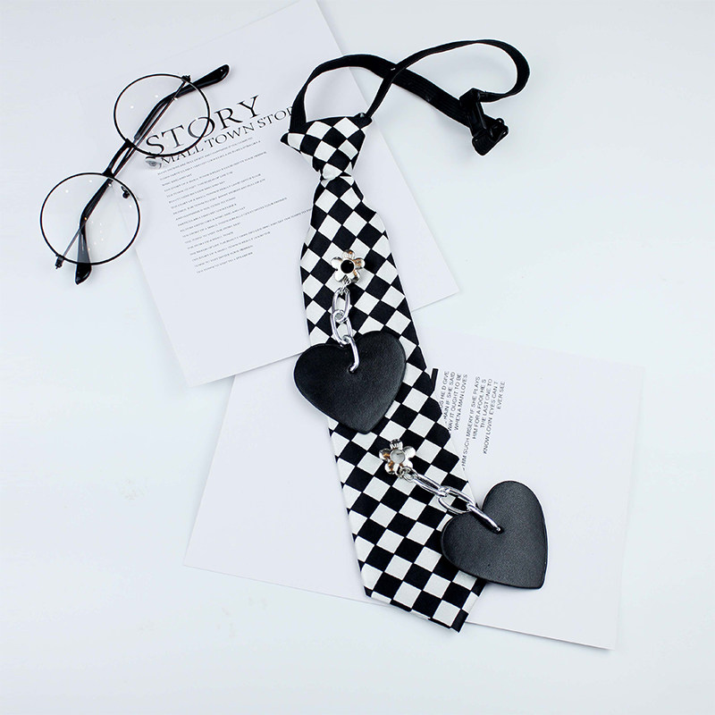 新款免打结JK小领带女日系制服格子酒红色休闲学生懒人百搭学院风,淘宝优惠券,粉丝福利购,淘宝优惠卷