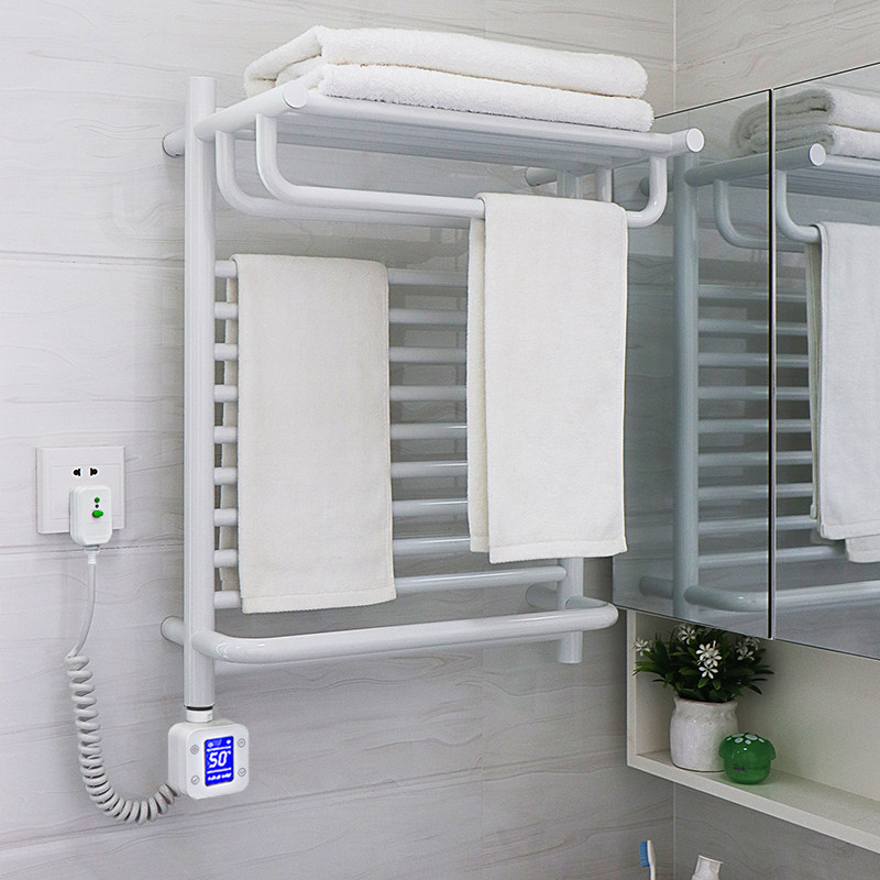 天猫精灵系统电热毛巾架不锈钢家用卫生间浴巾烘干碳纤维加热智能,淘宝优惠券,粉丝福利购,淘宝优惠卷