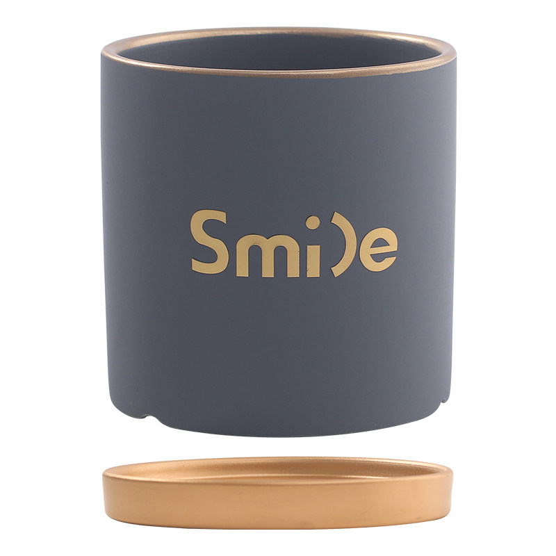 陶瓷花盆现代简约时尚有孔配托盘办公室室内桌面绿植多肉小号容器,淘宝优惠券,粉丝福利购,淘宝优惠卷