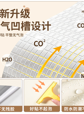 肤感桌面贴纸家具翻新自粘防水防油防烫白色桌贴桌纸柜子改色贴膜