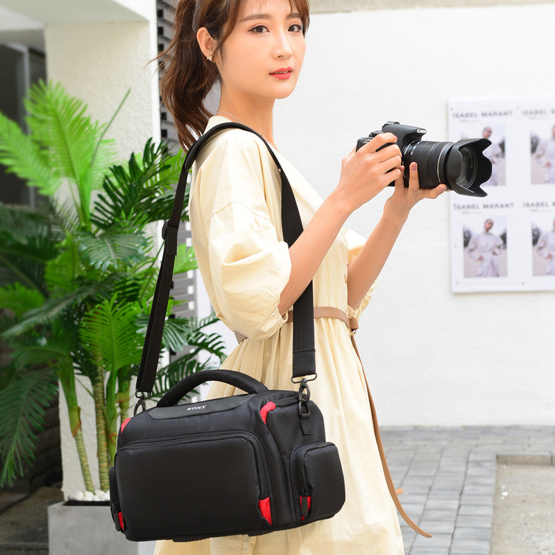 适用于索尼单肩微单单反相机包a7m2a7r2a7m3a6400a6500专业摄影包 - 图1