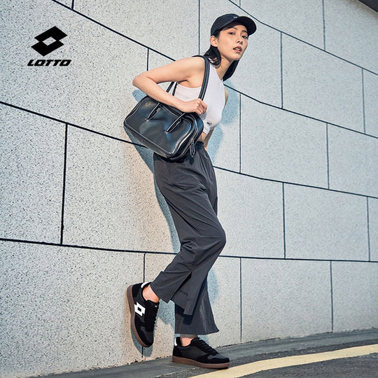 乐途德训鞋T头鞋女鞋2025秋季新款皮面复古轻便休闲鞋软底板鞋女