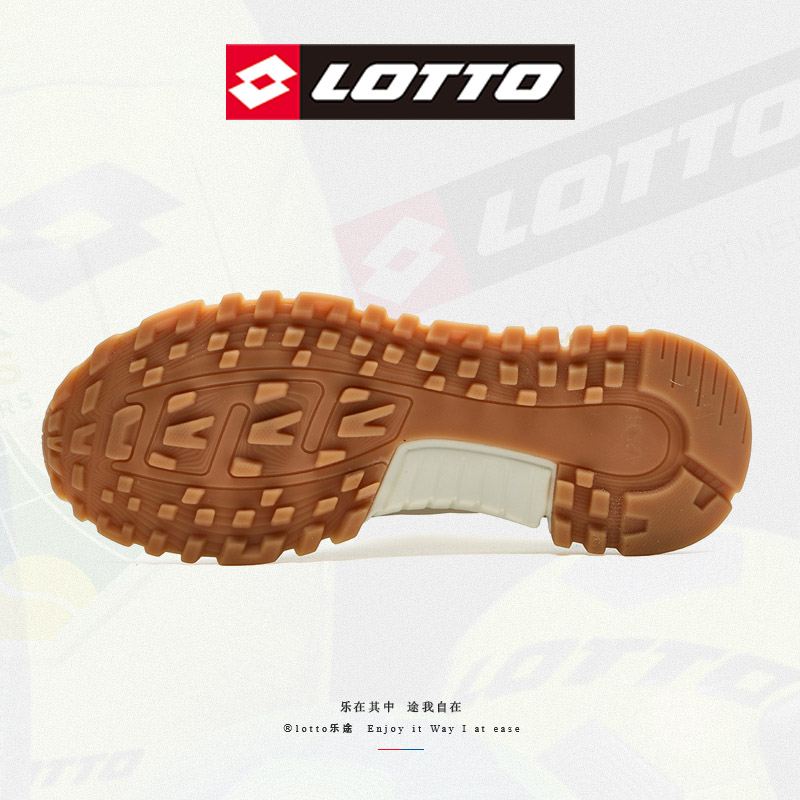 LOTTO乐途鳞速男鞋青年潮百搭阿甘韩版时尚休闲跑步复古运动鞋男