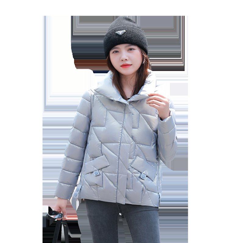 棉服女2025新款免洗亮面立领棉袄加厚款韩版羽绒棉衣短款保暖外套,淘宝优惠券,粉丝福利购,淘宝优惠卷