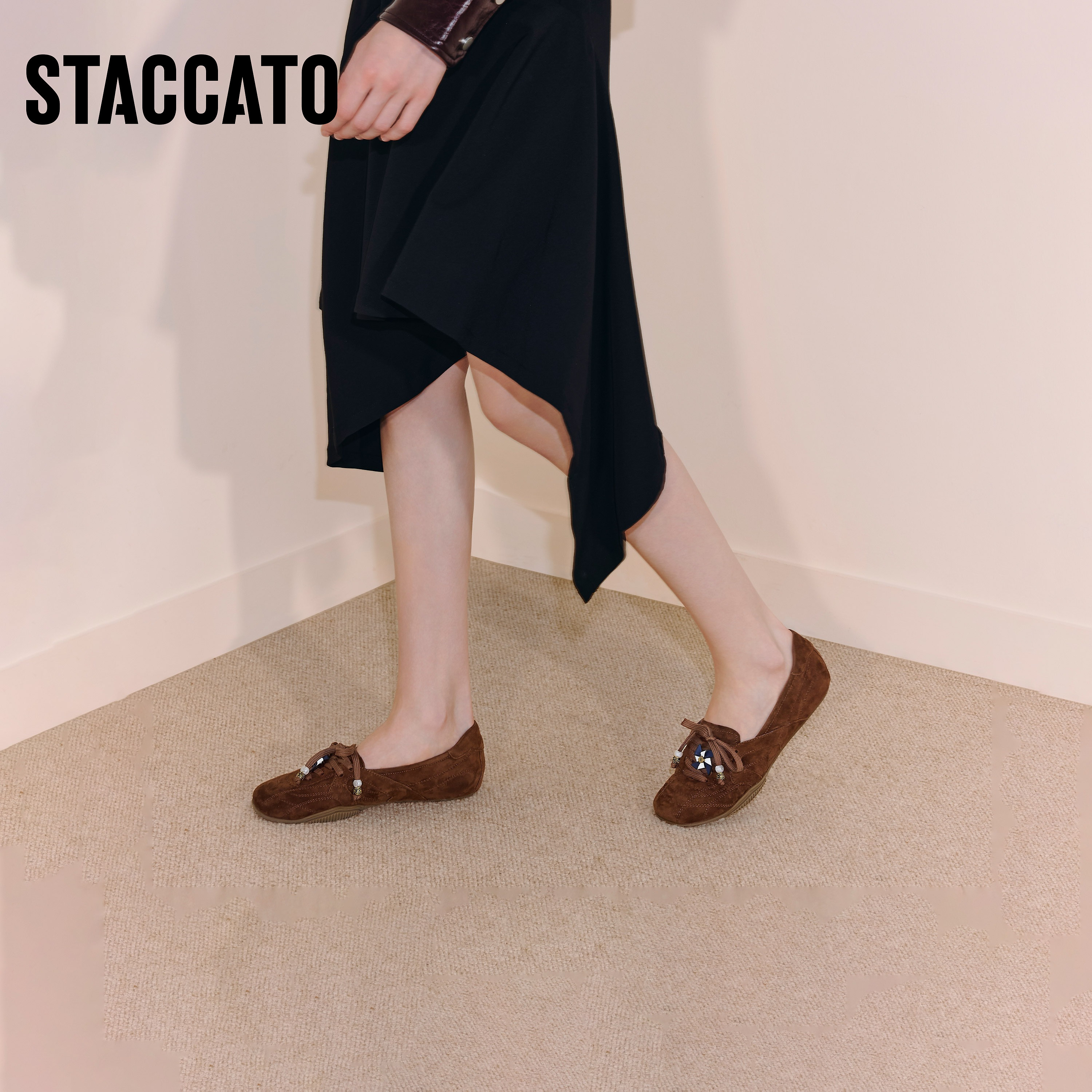 思加图秋季复古芭蕾舞鞋平底鞋单鞋女鞋子Y2661CA5,淘宝优惠券,粉丝福利购,淘宝优惠卷