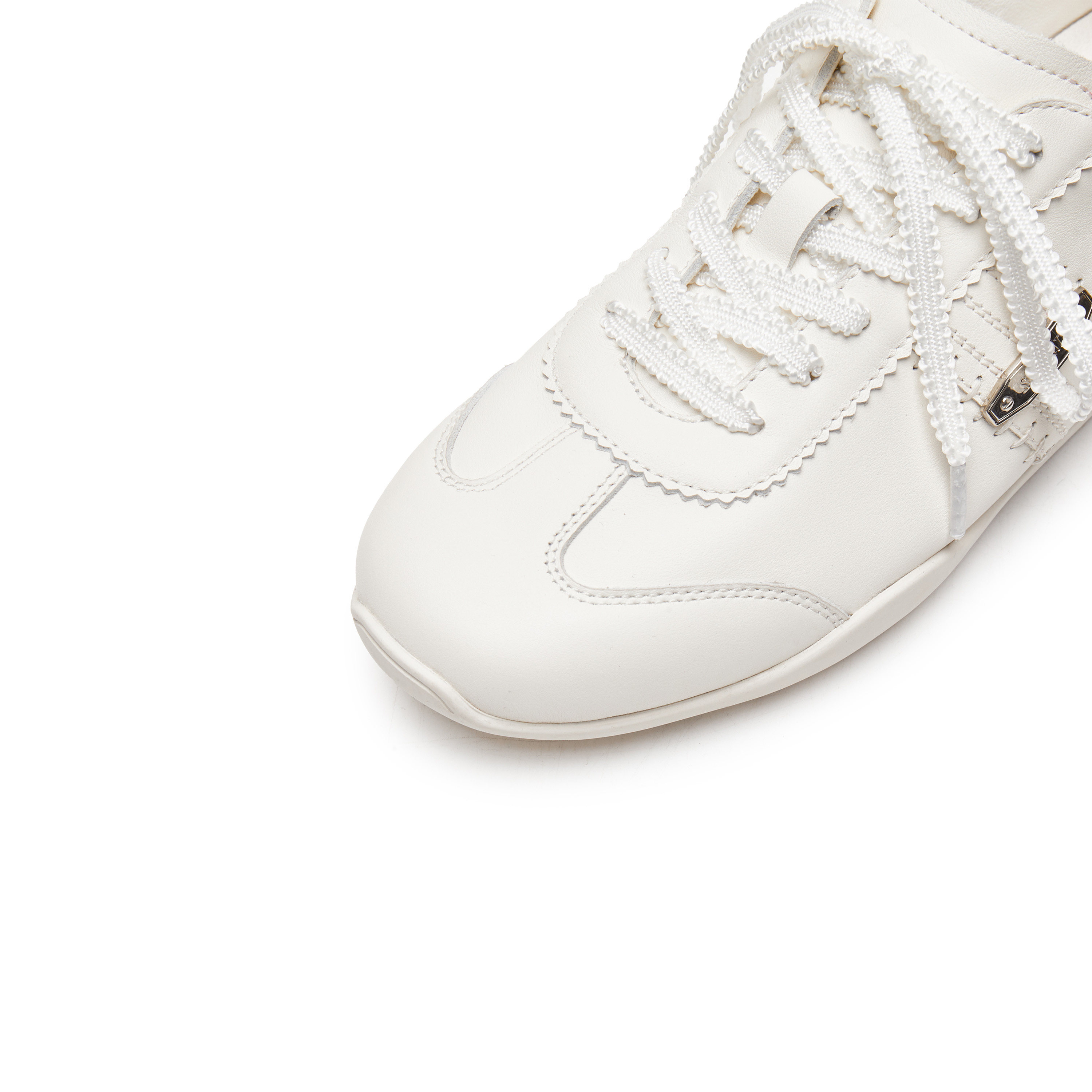 思加图女鞋官方正品豆豆奶皮鞋子女爆款德训鞋S0163AM5,淘宝优惠券,粉丝福利购,淘宝优惠卷