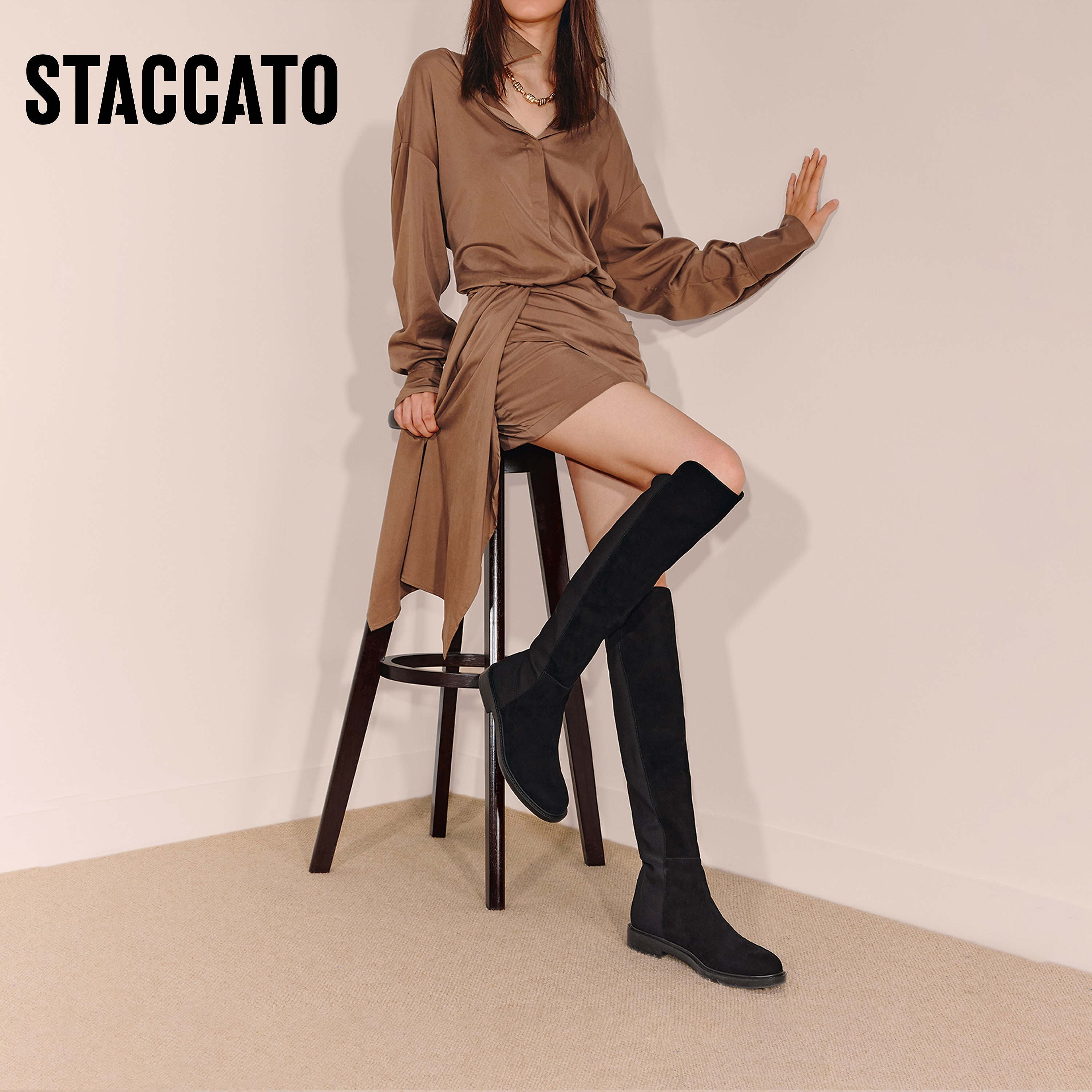 思加图2025新款黑色显瘦过膝靴超长靴时装靴弹力靴女靴子EFI35DC5,淘宝优惠券,粉丝福利购,淘宝优惠卷