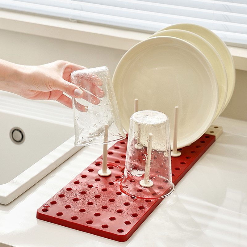 厨房抽屉分隔沥水架DIY钥匙柱分隔洞洞板沥水收纳架洗碗池盘碟架,淘宝优惠券,粉丝福利购,淘宝优惠卷