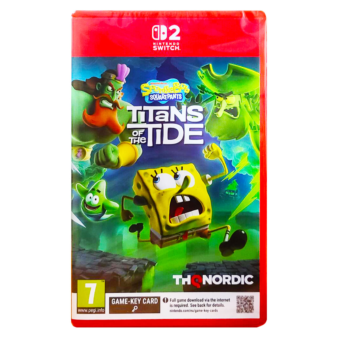 香港直邮 任天堂NS2游戏 中文 海绵宝宝海洋巨头之乱 Nintendo Switch 卡带 现货 - 图0