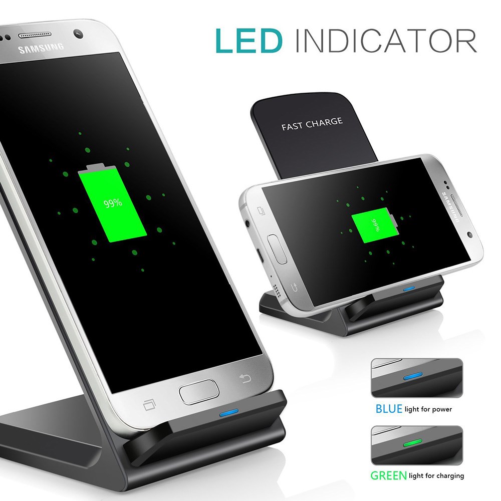 10W Qi Wireless Charger Fast Charging  iPhone 11 8 X XR XS M - 图3