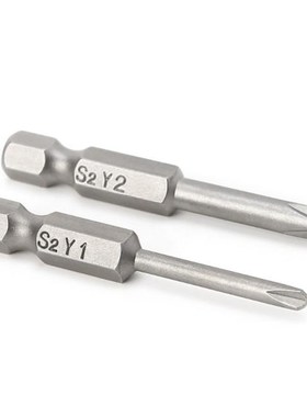 2Pcs 50mm Magnetic 1/4'' Hex Shank Y-type Tip Head Screwdriv