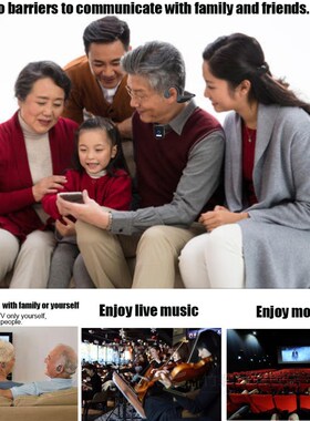 Wireless Hearing Aid Earphones Bluetooth Sound Amplifier Bo