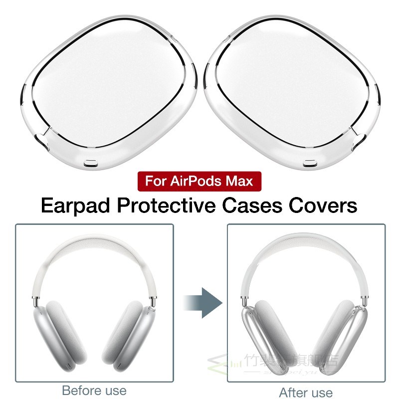 1 Pair Earpads Protective Case For AirPods Max Headphones Ac - 图1