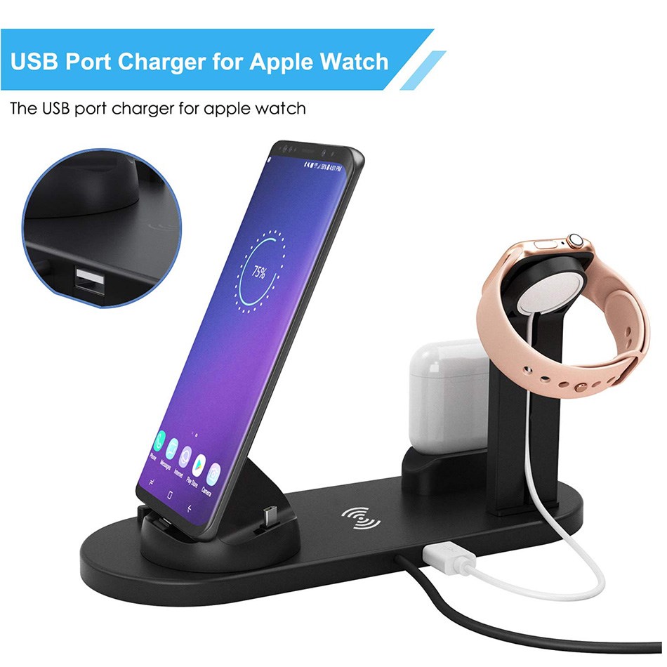 KEPHE 4 in 1 Wireless Charger Induction Charger Stand  iPhon - 图2