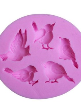 3D Birds Silicone Mold Sugarcraft Candy Fondant Molds Cake D
