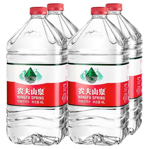 农夫山泉家庭桶装水5L*2/4桶4L*2/4天然弱碱大瓶饮用5升非矿泉水 - 图3