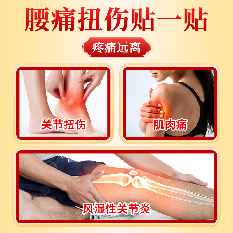 远红外老虎牌药膏舒筋活血止痛贴膏药贴消炎突膏腰肌劳损肩周炎 - 图0