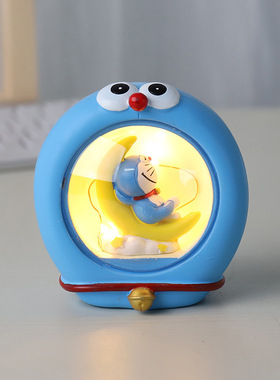 树脂多啦A梦夜灯家居装饰摆件学生教师节礼物叮当猫蓝胖子工艺品