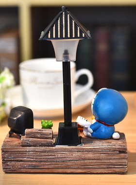 创意家居礼品装饰工艺品zakka送学生礼品儿童礼物叮当猫小夜灯