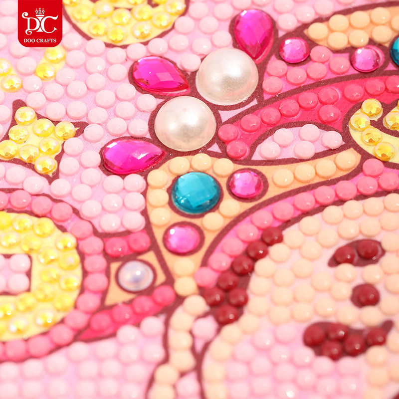 DC蒂彩钻石画2026新款贴钻客厅小件手工diy带框粉色财神爷摆台,淘宝优惠券,粉丝福利购,淘宝优惠卷