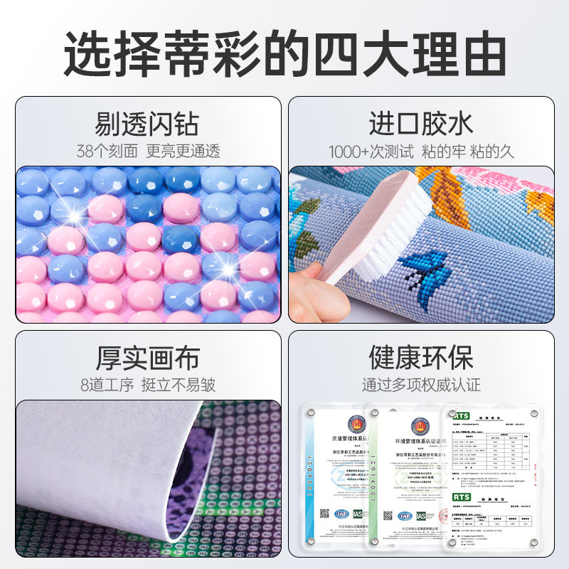 dc蒂彩钻石画2026年新款手工diy十字绣背景墙大门创意粘贴挂件,淘宝优惠券,粉丝福利购,淘宝优惠卷