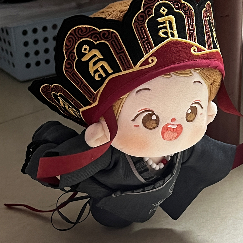原创棉花娃娃20cm娃衣皈依古风和尚服中式玩偶衣服套装无属性帅气 - 图1