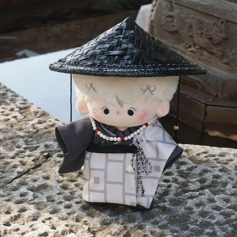 原创棉花娃娃20cm娃衣皈依古风和尚服中式玩偶衣服套装无属性帅气 - 图0