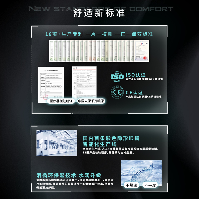 IRA美瞳半年抛混血彩色隐形眼镜蓝色绿色小直径乱世佳人2片装