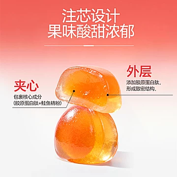 【3盒装】佰诺兮鲑鱼精鱼胶原蛋白肽软糖[10元优惠券]-寻折猪