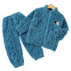 Boys' Coral Fleece Pajamas Autumn and Winter Flannel Set