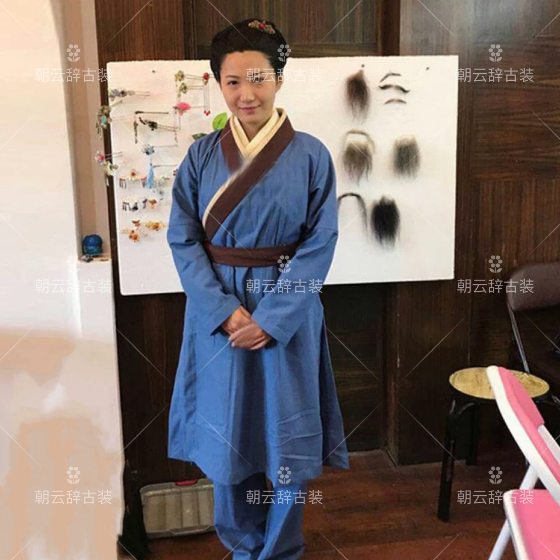 宋朝明朝丫鬟佣人侍女平民老百姓女士群演村姑古装汉服棉麻演出服-图0