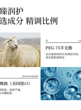 澳洲绵羊油护手霜嫩白保湿补水滋润秋冬防干裂改善干燥粗糙去手纹