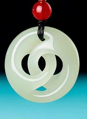 和田色玉转运平安吊坠青玉男女款湖水绿玉石挂件项链玉佩玉坠真玉