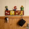 Cartoon door key storage hook hole board dopamine living room bedroom hanging bag coat rack entrance row hook