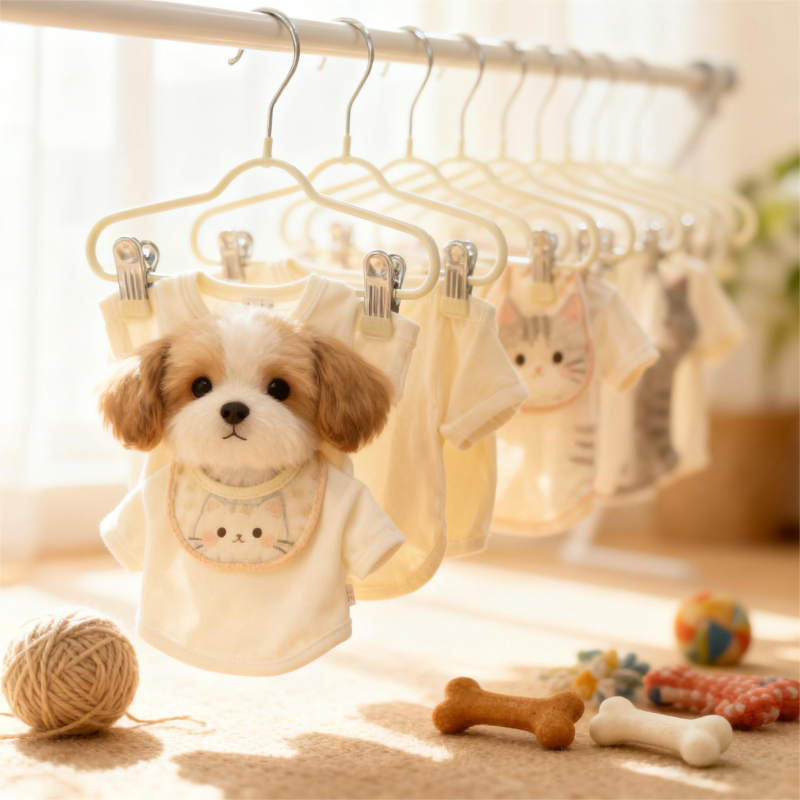 不锈钢宠物衣架多功能猫咪狗狗衣服专用收纳衣架加厚防滑干湿两用,淘宝优惠券,粉丝福利购,淘宝优惠卷