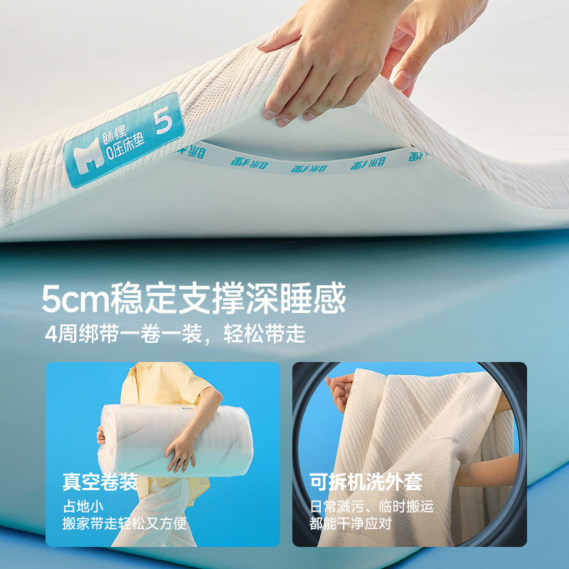 眯狸宿舍床垫学生单人租房专用榻榻米记忆棉家用海绵床垫软薄褥子,淘宝优惠券,粉丝福利购,淘宝优惠卷