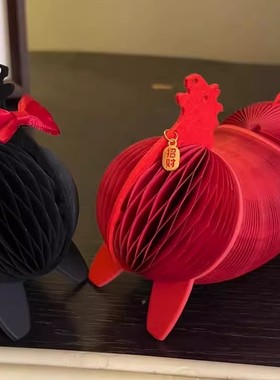 伸缩小马2026马年吉祥物装饰品摆件过新年春节元旦氛围感场景布置