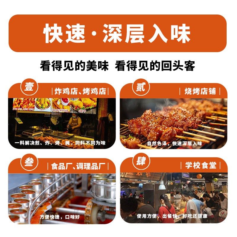 包邮味之源新奥j尔良烤鸡翅腌制腌料微辣烤肉烤翅料炸鸡烧烤出口,淘宝优惠券,粉丝福利购,淘宝优惠卷