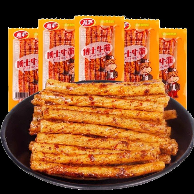 劲丰博士牛筋辣条20包儿时怀E旧面筋素牛筋豆筋零食休闲,淘宝优惠券,粉丝福利购,淘宝优惠卷