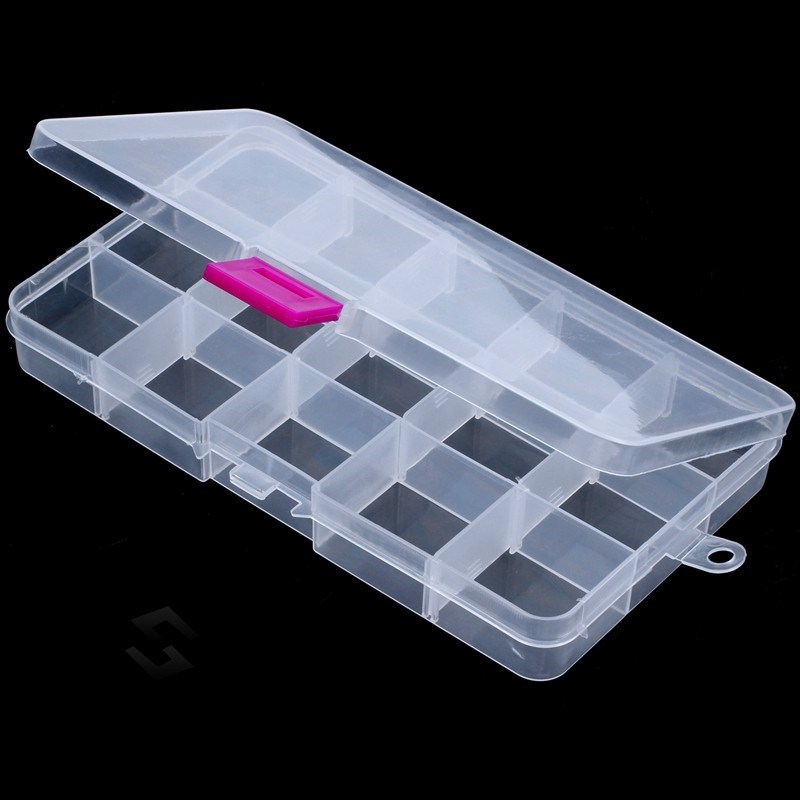 Plastic Compartment Jewelry Adjustable Organizer St - 图2