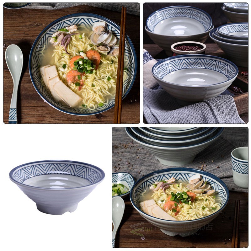 1Pc Large Ramen Bowl Durable Tableware Noodle Bowl Home Soup - 图2