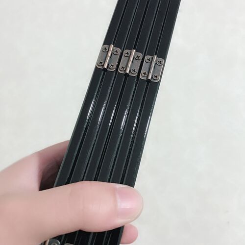 6-Panel Flower Bamboo Screen Room Divider Wood Folding Parti - 图1
